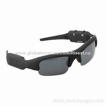 HD AVI 30fps 720p Outdoor Sports Sunglasses Camera RE-SG720P